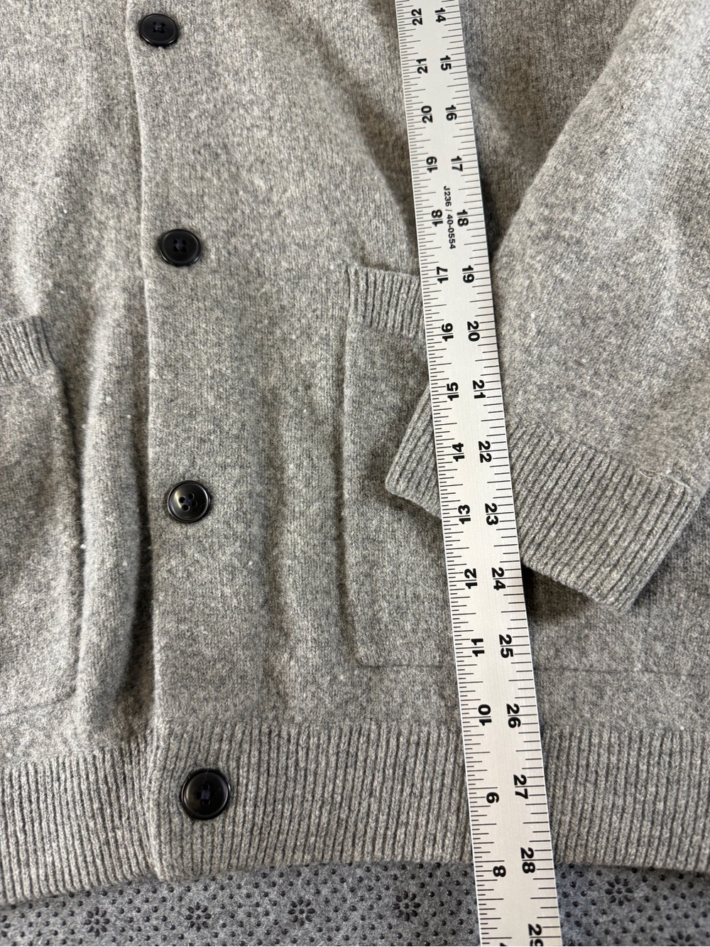 Madewell Heather Gray Button-Up Cardigan - Picture 3 of 9
